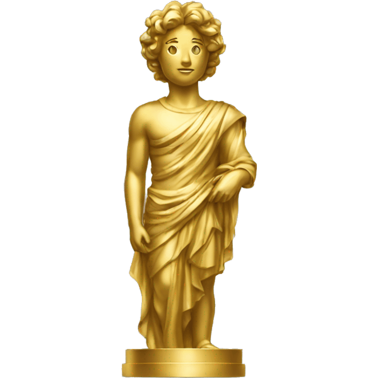 golden statue from front emoji