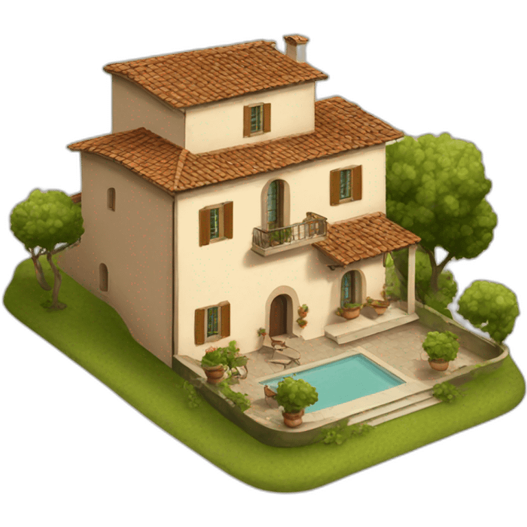 Tuscany villa emoji