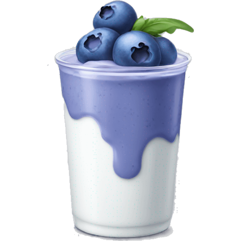 Blueberry yogurt  emoji