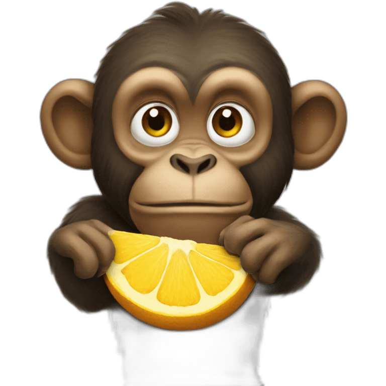 Big monkey eat cat emoji