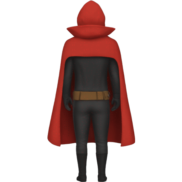 red hero cape back view emoji