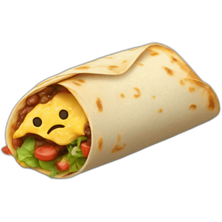 folded and toasted burrito emoji