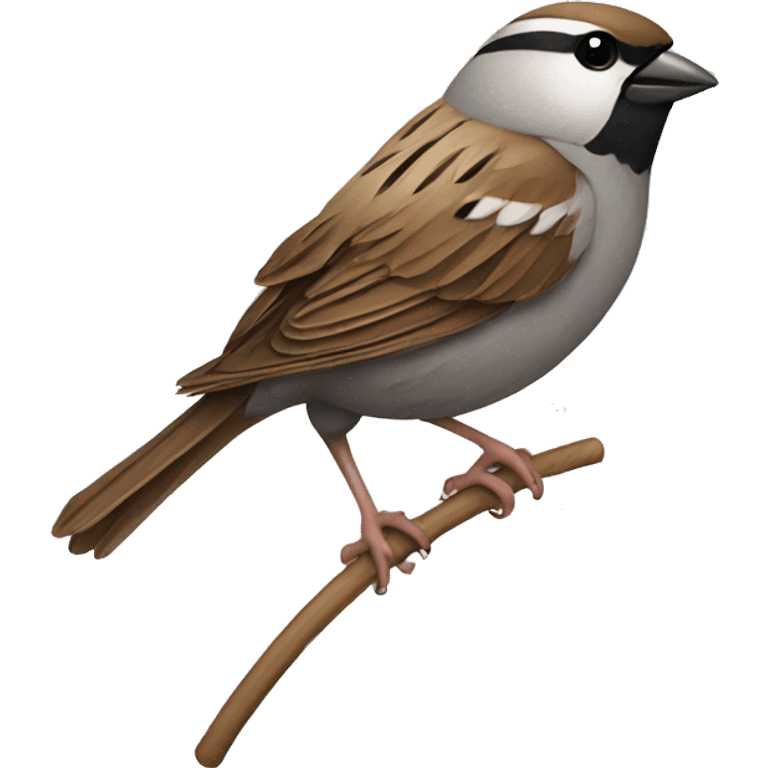 sparrow using a whip emoji