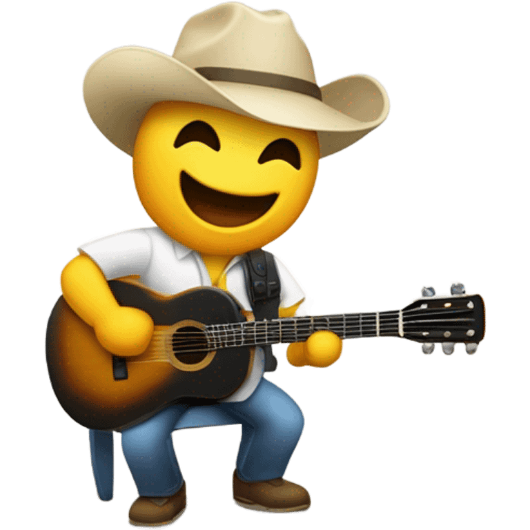 Un caballo tocando música con una guitarra eléctrica  emoji