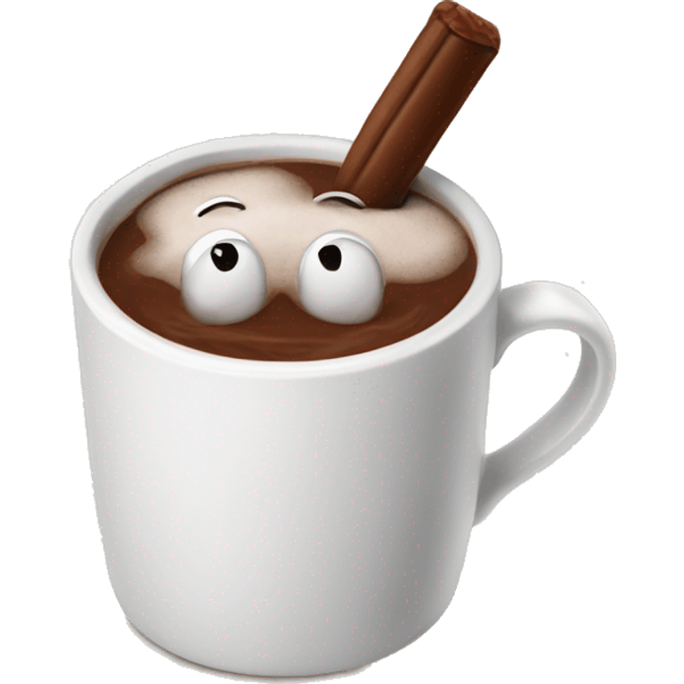 A mug of hot chocolate  emoji