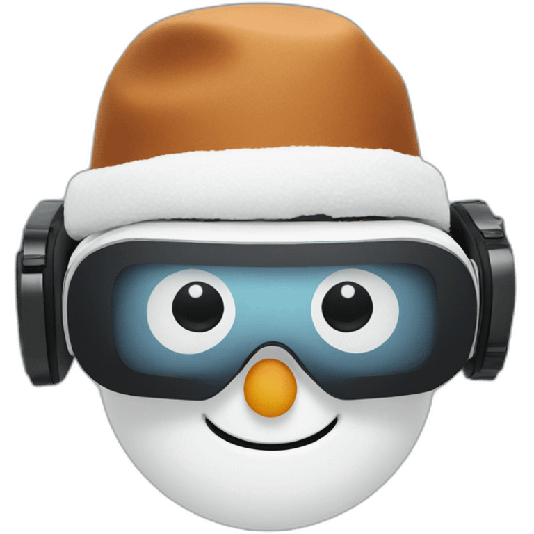 snowman in vr headset emoji