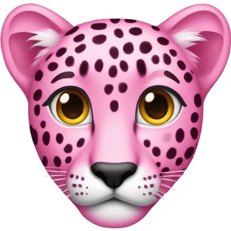 Pink cheetah  emoji