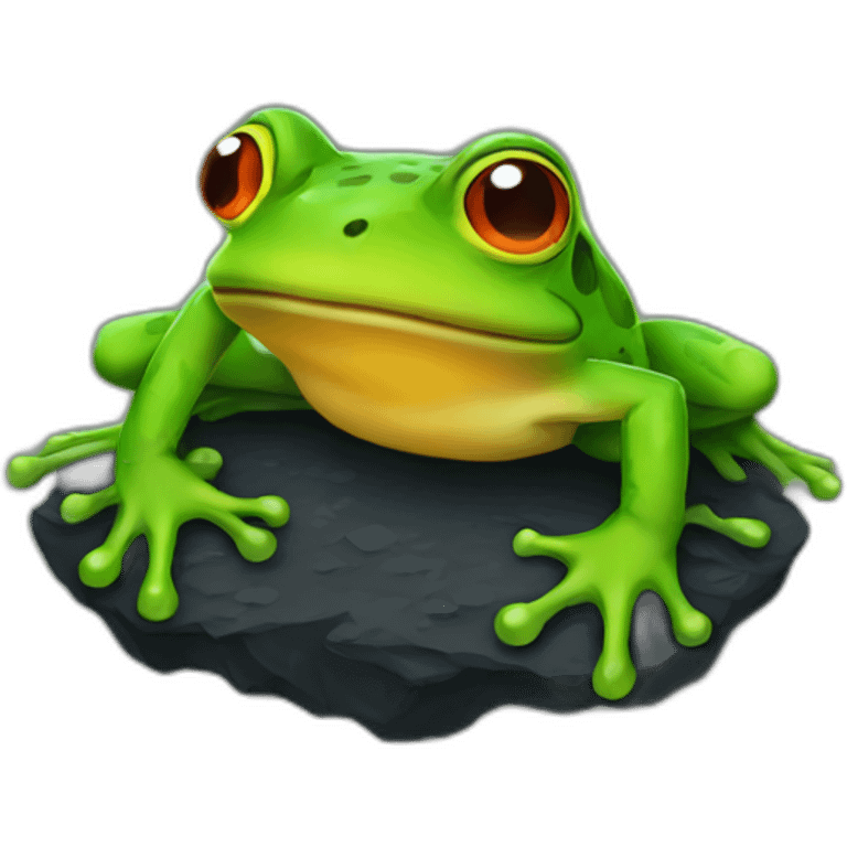 frog lava emoji