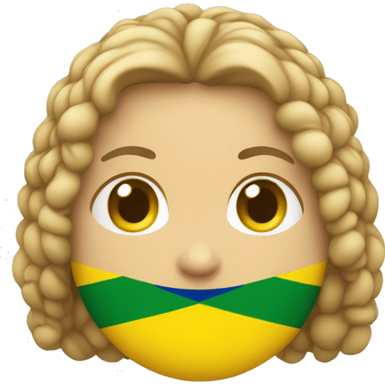 Gado com bandeira do Brasil emoji