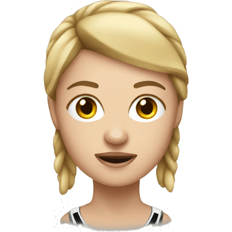 White female boxer  emoji