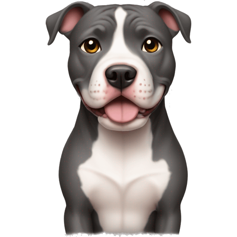 Perro pitbull cute emoji