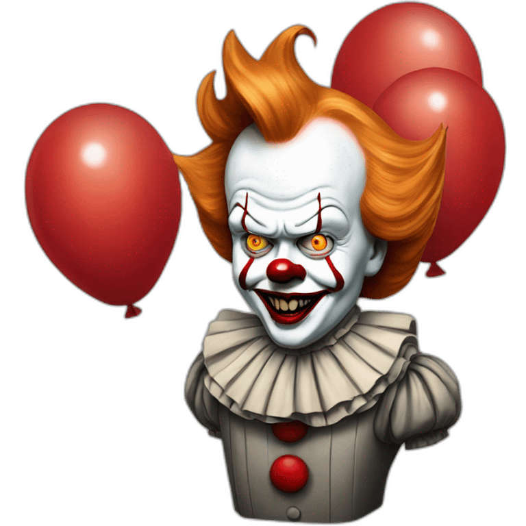 Donald trump as pennywise emoji