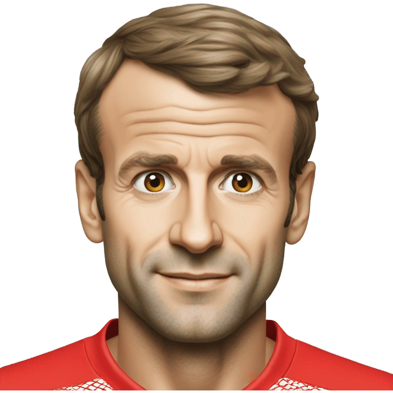 Emmanuel Macron avec un maillot du Maroc emoji