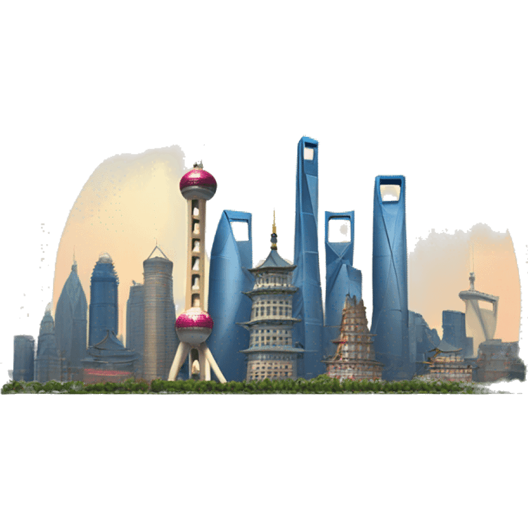 shanghai skyline emoji