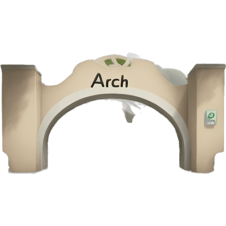 sign that says “arch?” emoji