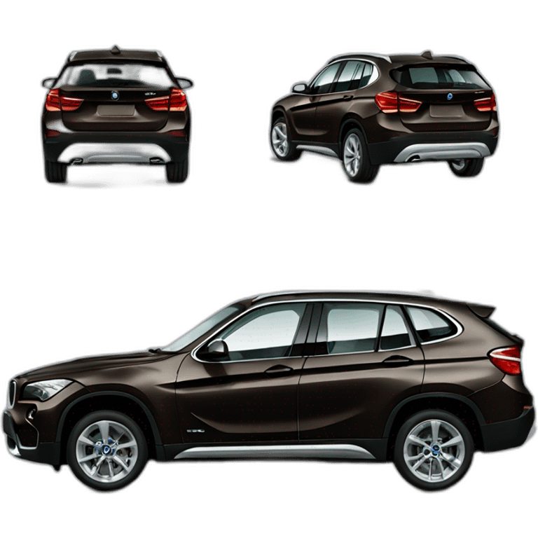 Black BMw X1 2033 emoji