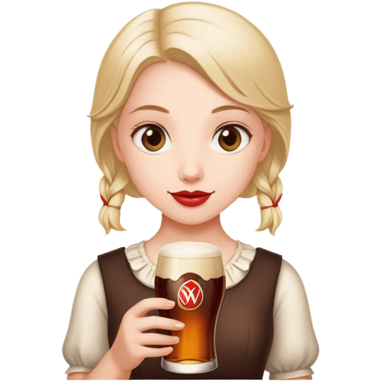 Girl with Smithwick’s  emoji