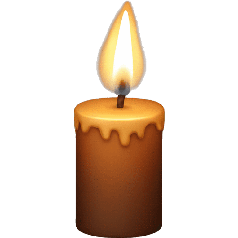 brown candle emoji