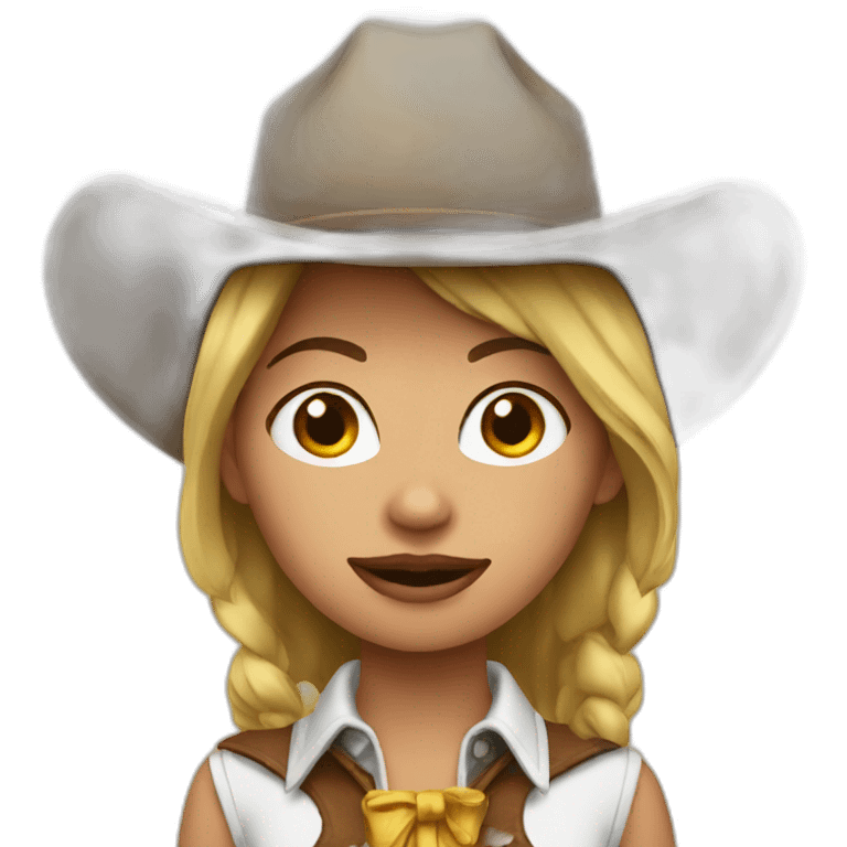 Cow-girl emoji