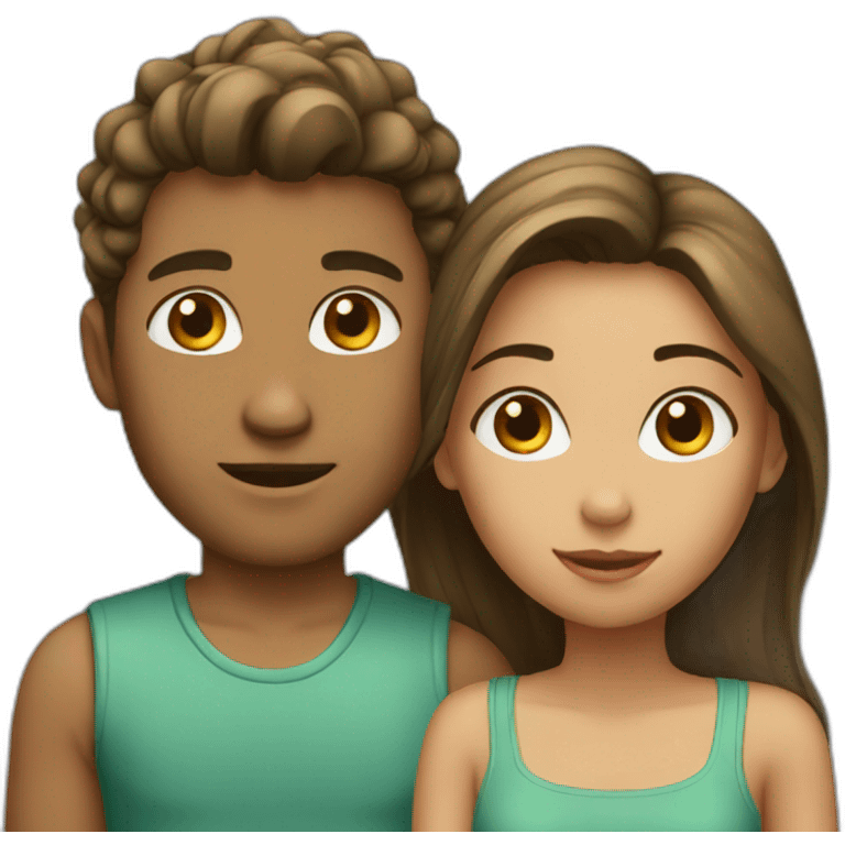 Couple young emoji