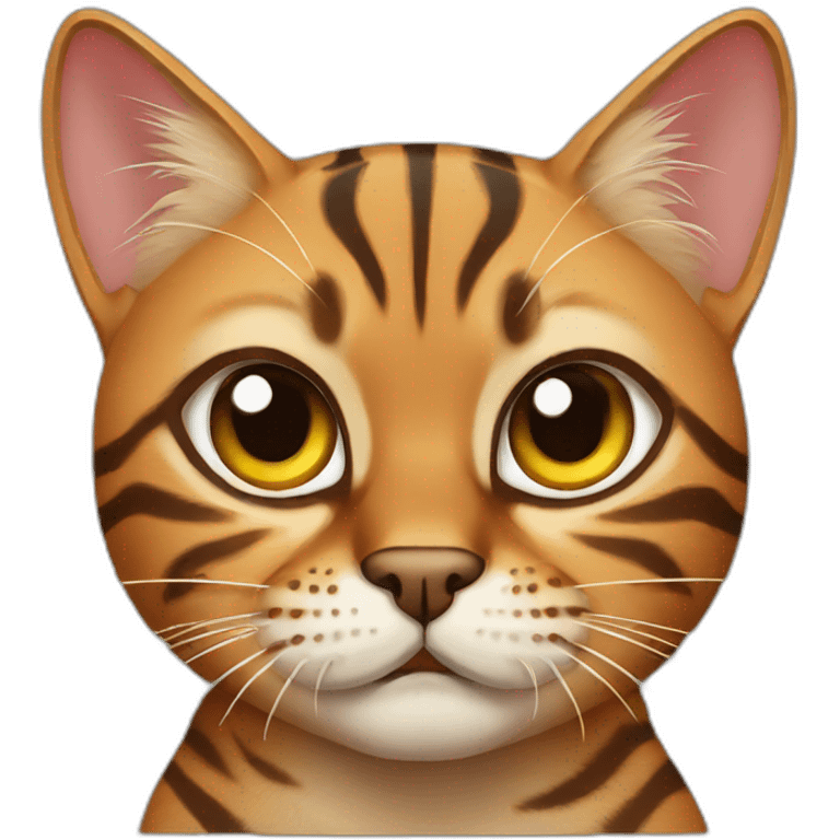 angry bengal cat emoji