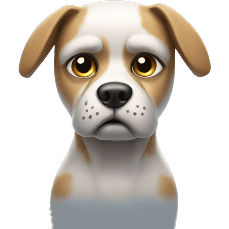 futuristic dog that is sad emoji