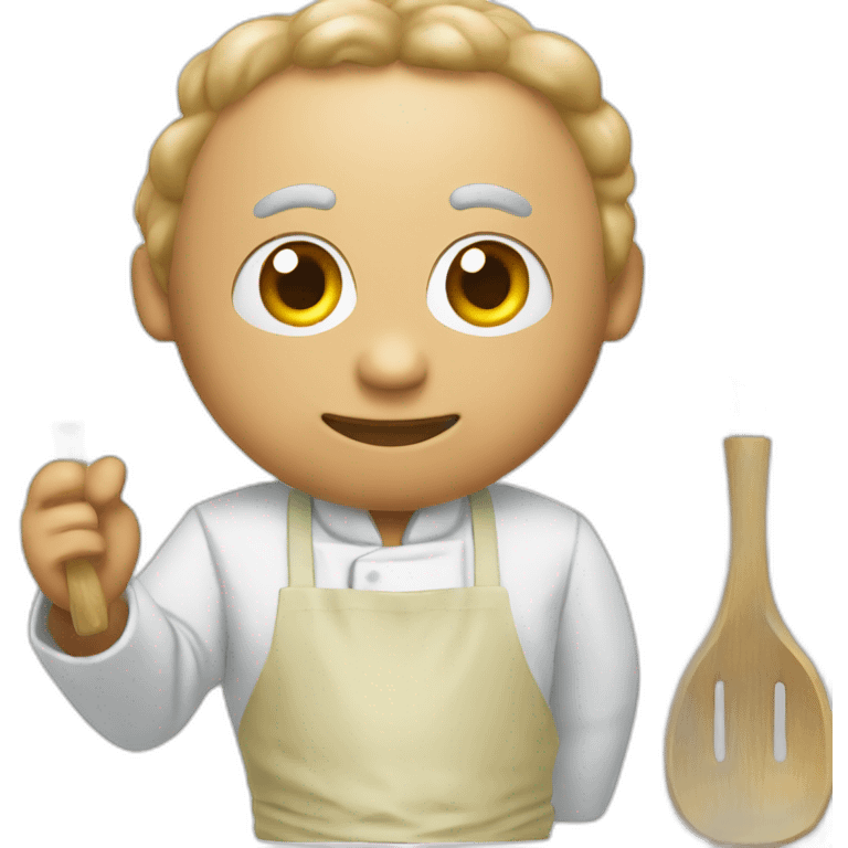 Un Poulpe qui cuisine emoji