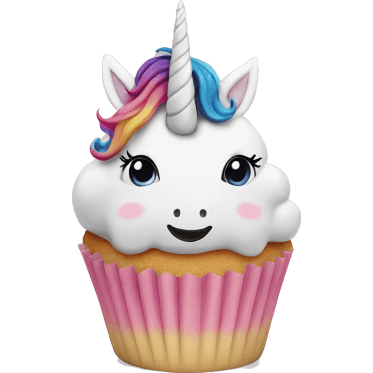 Unicorn cupcake  emoji