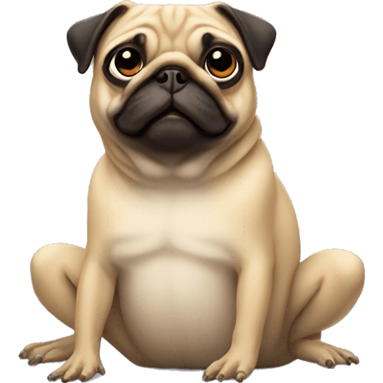 Pug frog emoji