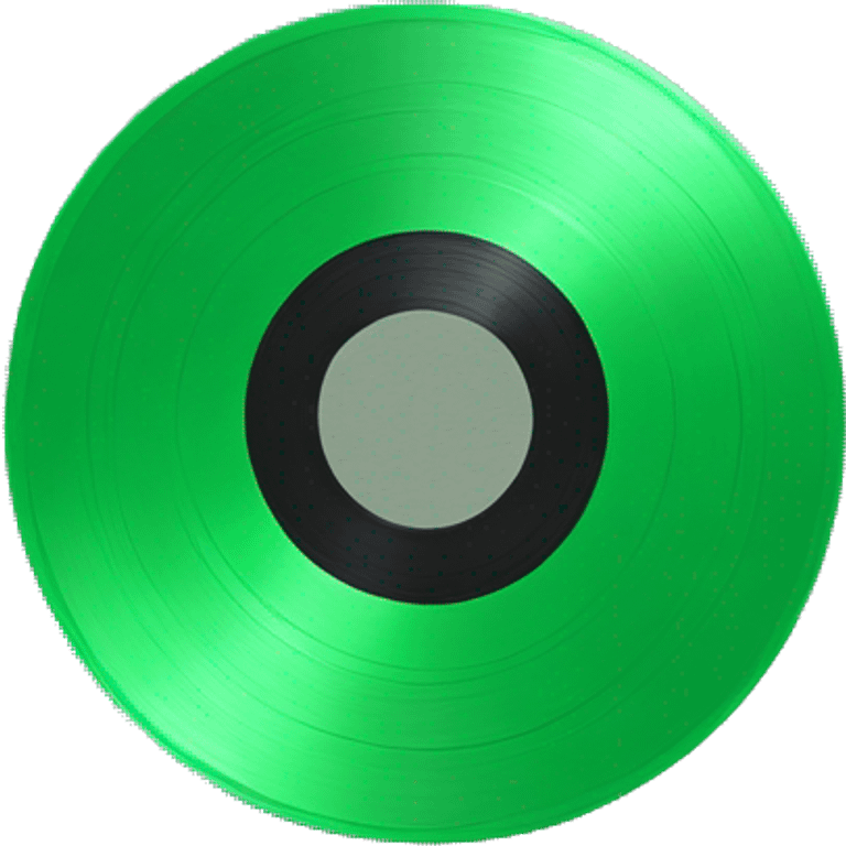 Green Vinyl Record emoji