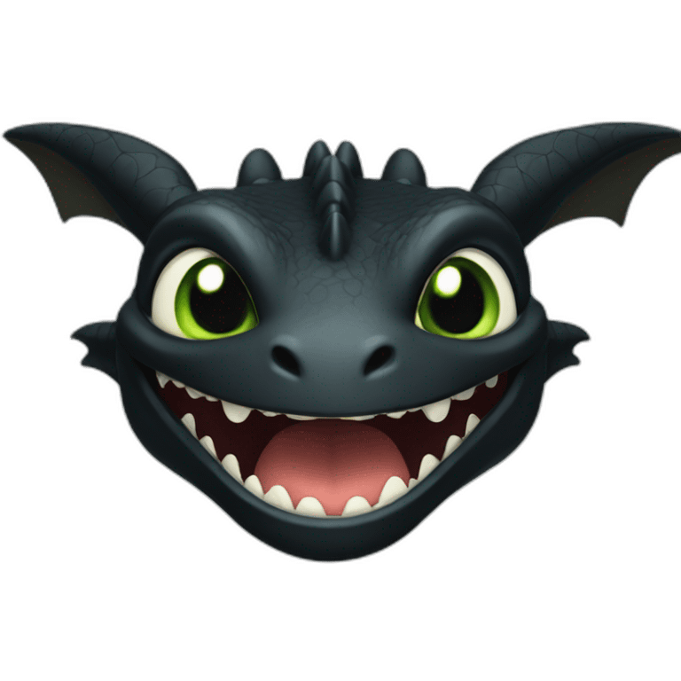 toothless dragon emoji