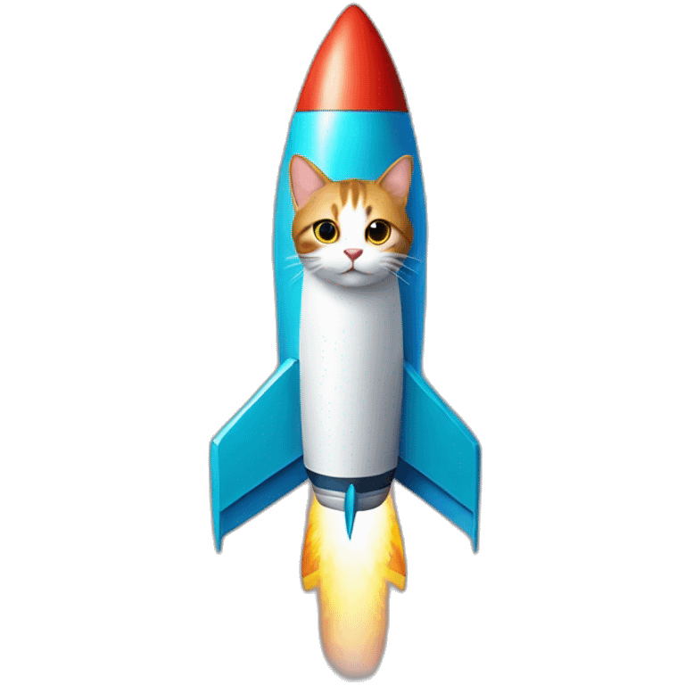 cat on a rocket emoji