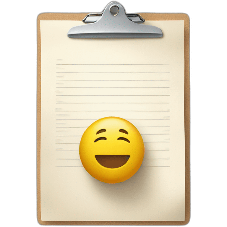 floating paper petition on a clipboard emoji