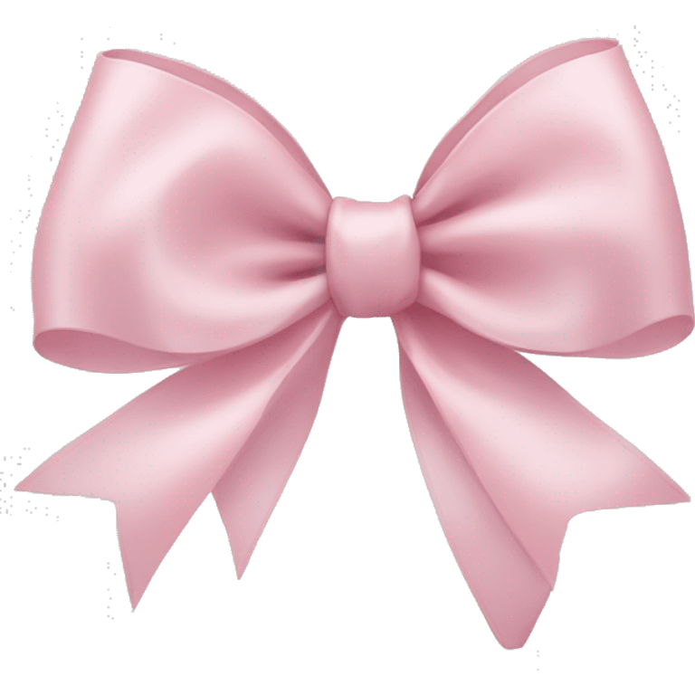 light pink ribbon bow emoji