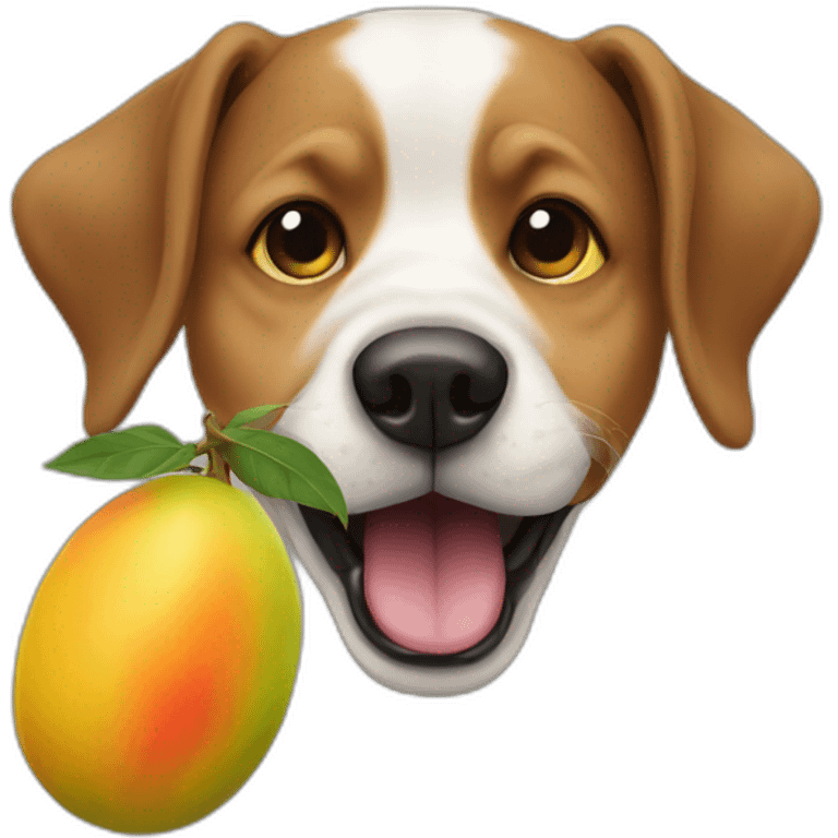 dog-sucking-mangoes emoji