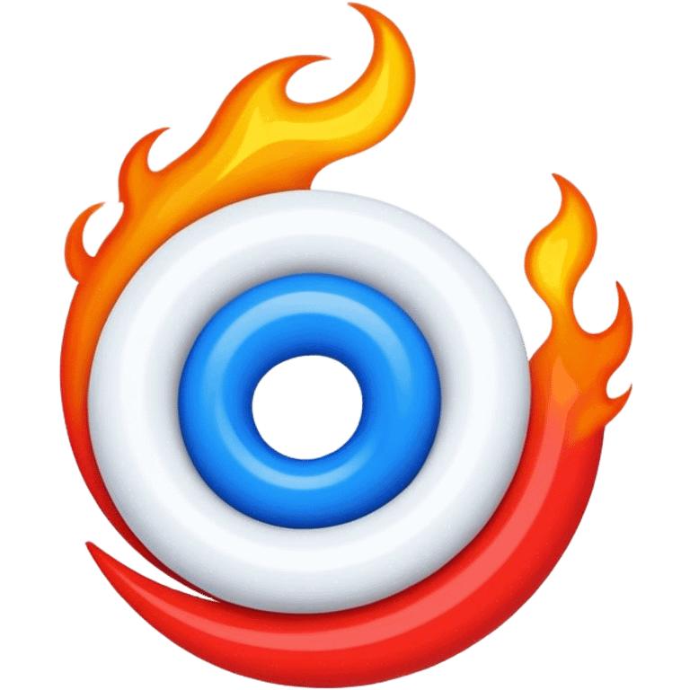 flamme bleu blanc rouge emoji