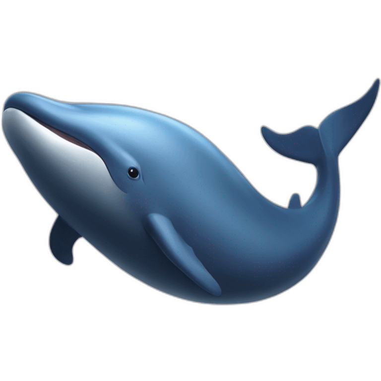 Dauphin sur baleine emoji