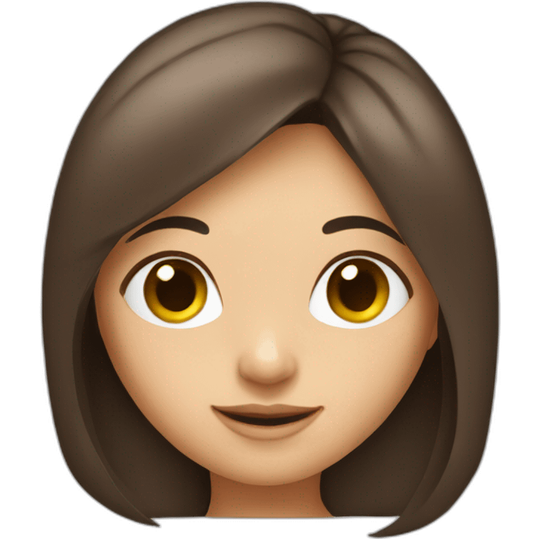 cute-brunette-girl emoji