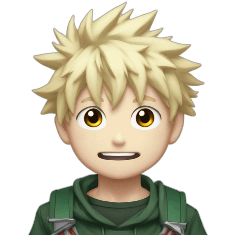 Bakugo my hero academia no smile emoji