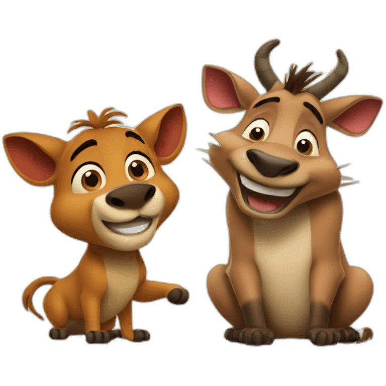 timon and pumba emoji