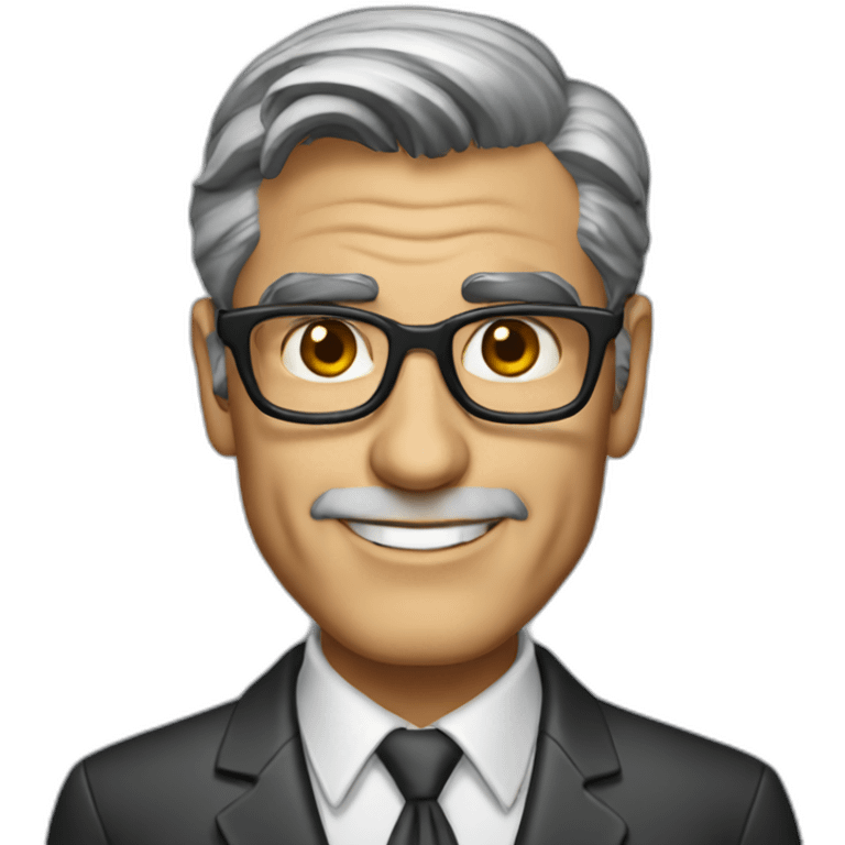 George Clooney scientist emoji