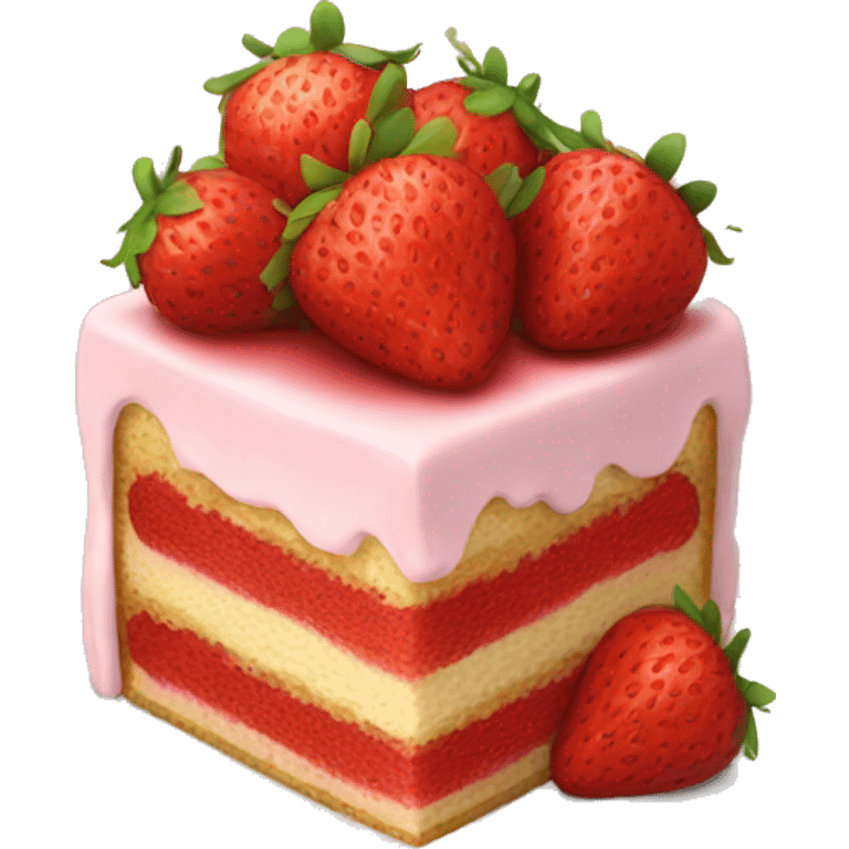 strawberry cake emoji