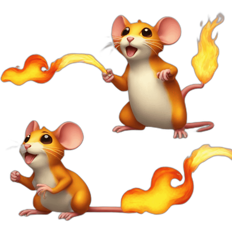 fire breathing mouse emoji