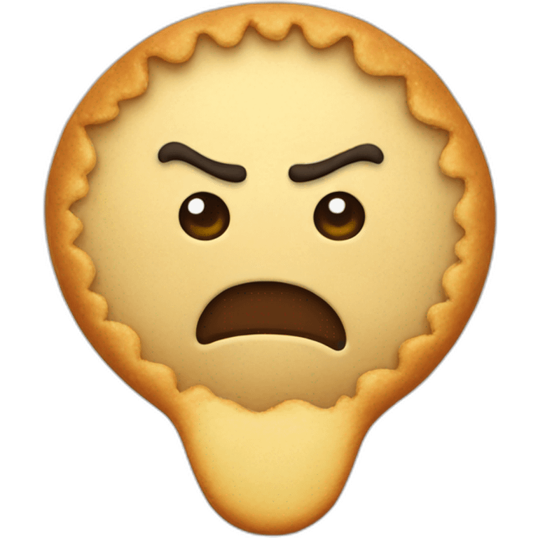 angry face empanada emoji