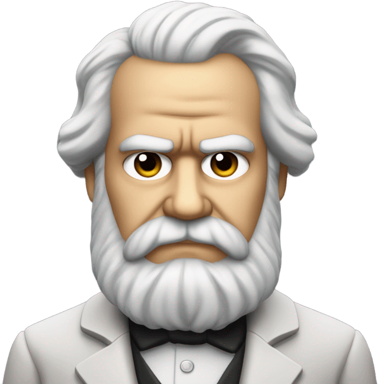 Frowned Karl Marx emoji