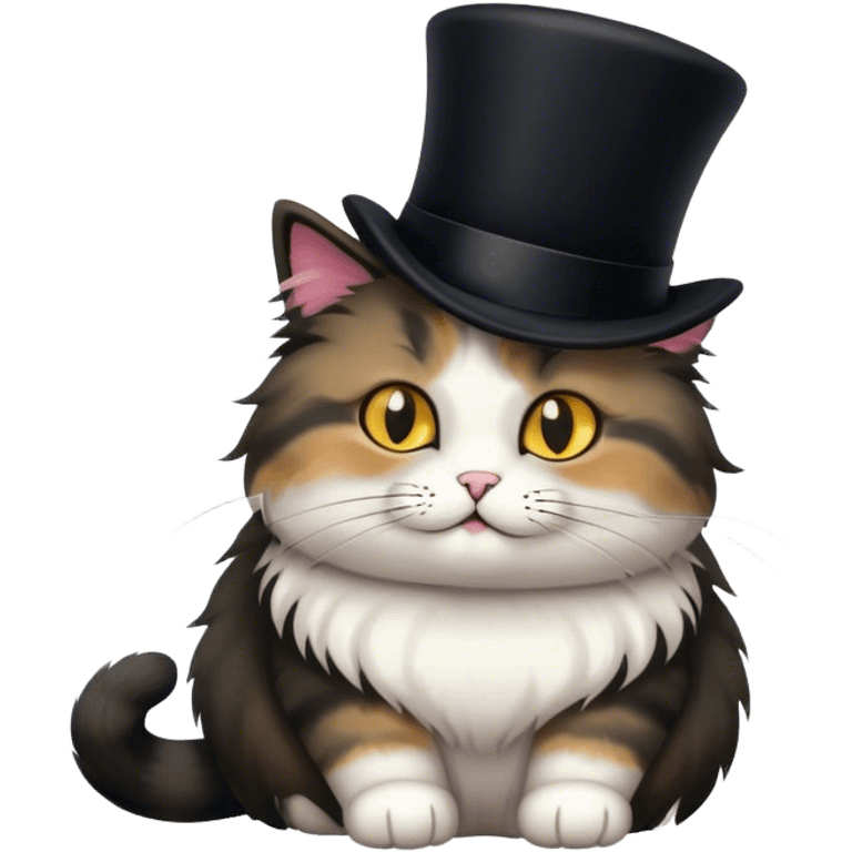 cat with a tophat emoji