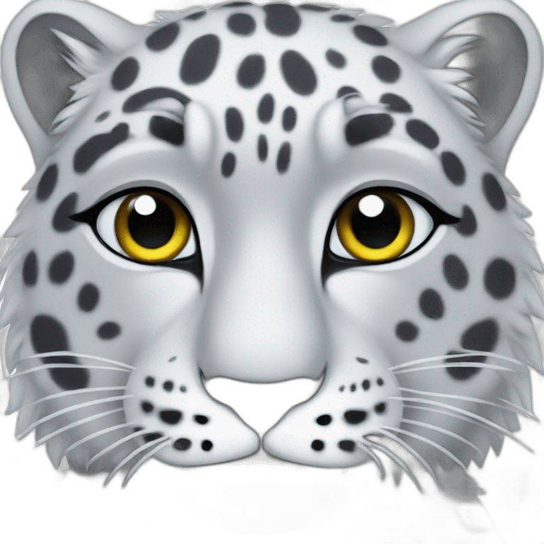 snow leopard  emoji