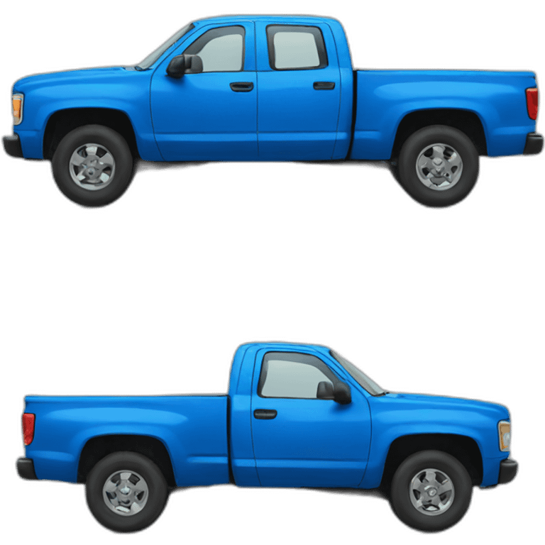 blue truck emoji