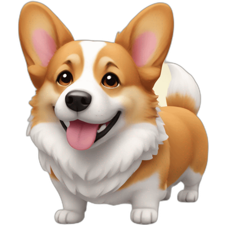 Corgi love emoji