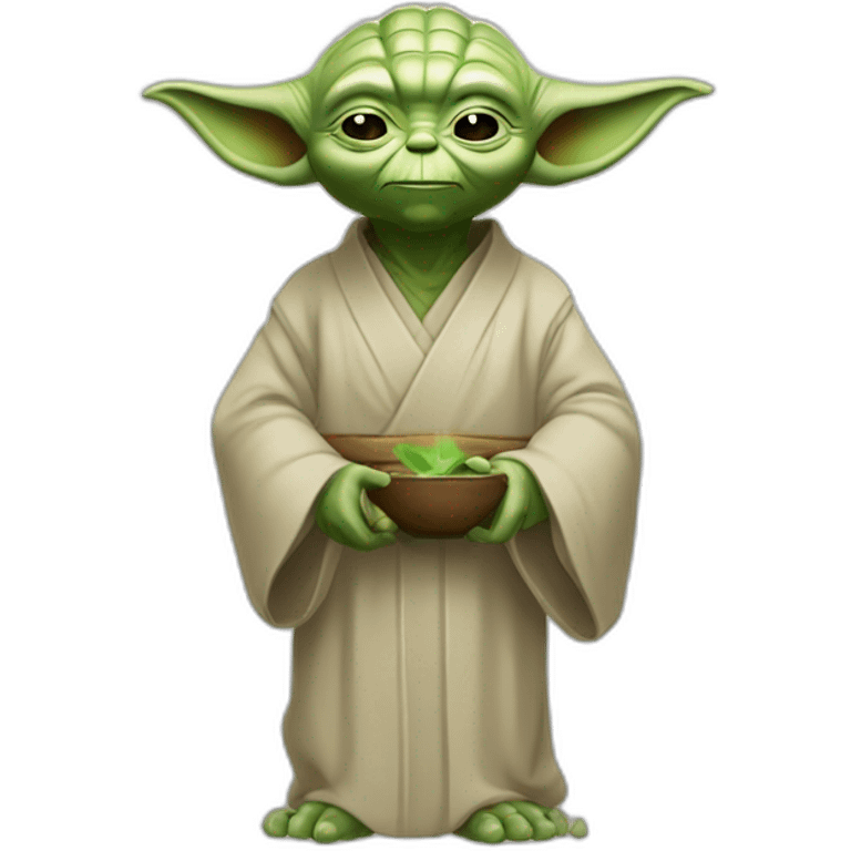 yoda qui fait un doigt emoji